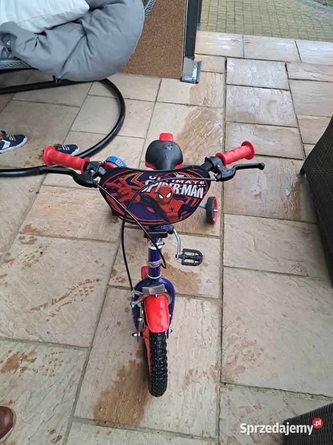 Rowerek dziecięcy SpiderMan koła 14 mało używany Dla Dziecka świętokrzyskie Busko-Zdrój