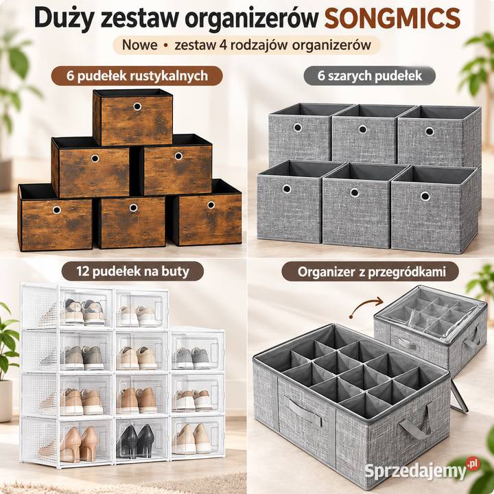 Duży zestaw organizerów SONGMICS 30 organizer z Kraków