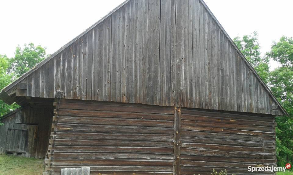 Sprzedam stodołę drewnianą z bali do rozbiórki Sławatycze