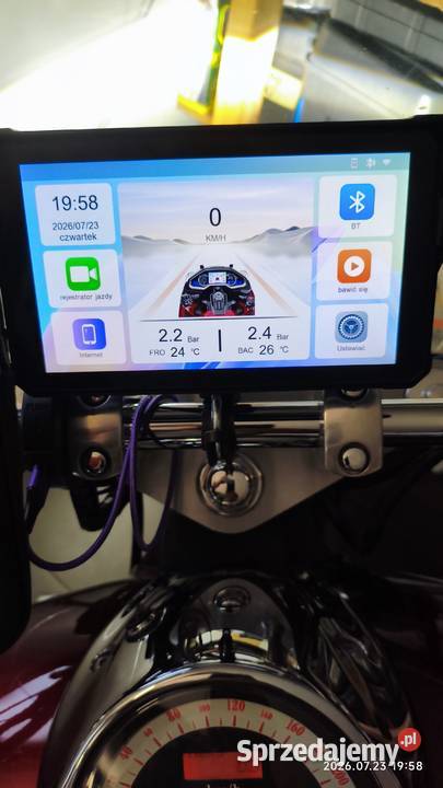 Nawigacja na motocykl Android auto carplay Częstochowa