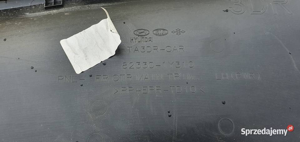 KIA PICANTO II TAPICERKA BOCZEK DRZWI 823301Y310 Trzciel