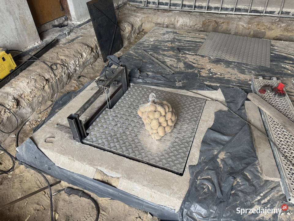 Winda towarowa samoróbka do piwnicy betonowej Radom