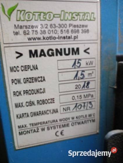 Kocioł grzewczy firmy KotłoInstal z podajnikiem Dubicze Cerkiewne