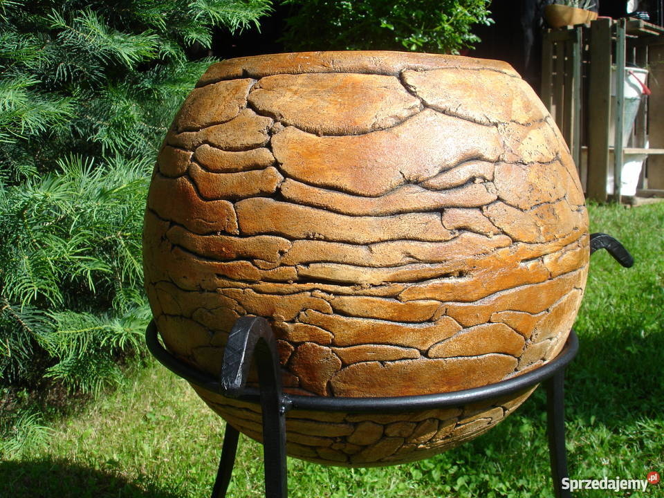 Ceramiczna donica kula śr 40 mrozoodporna