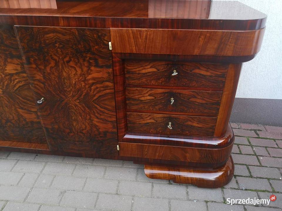 Bufet Komoda ARTDECO Unikat Orzech Politura Swarzędz