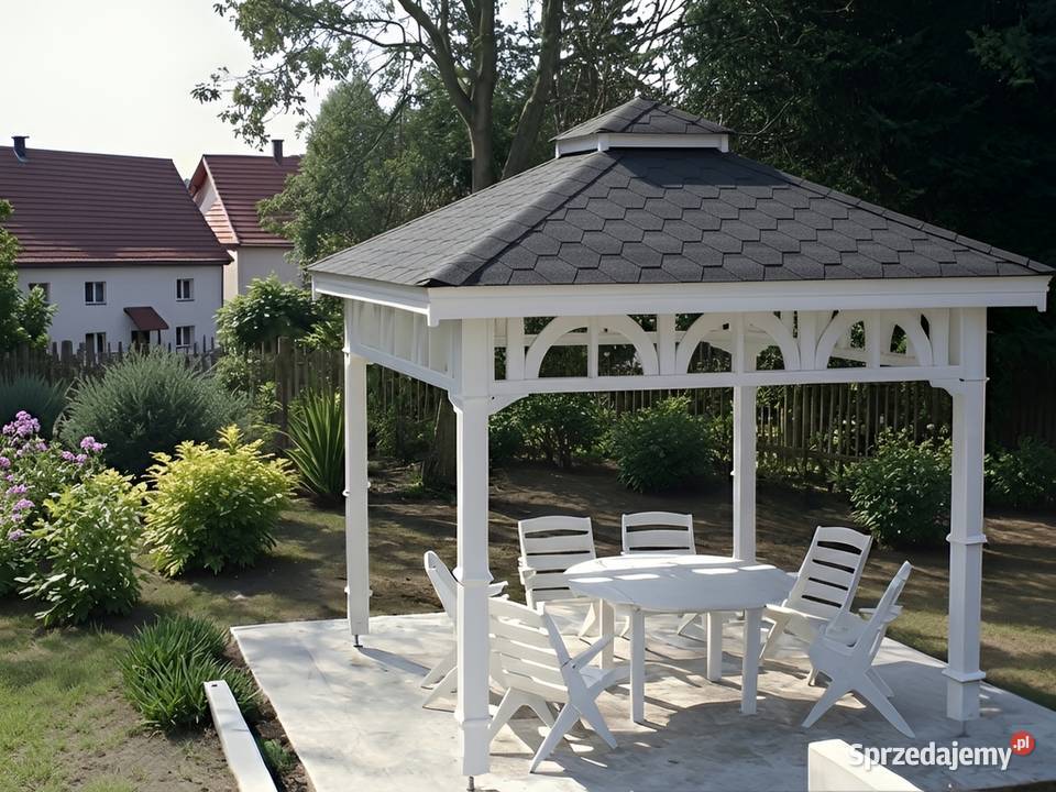 ALTANA 6 3x3m Eleganckie Półokrągłe Podpory Parzymiechy