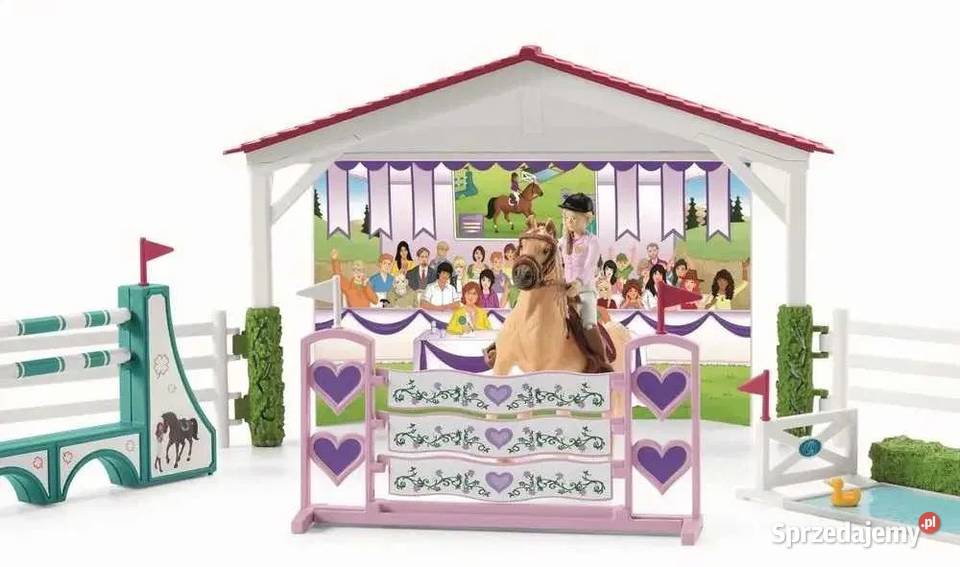 Duży zestaw Konie SCHLEICH 42440 Akcesoria Łódź