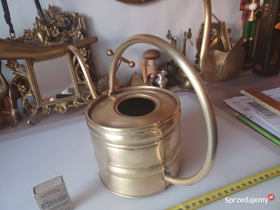 Duża mosiężna konewka 15 l Poznań sprzedam