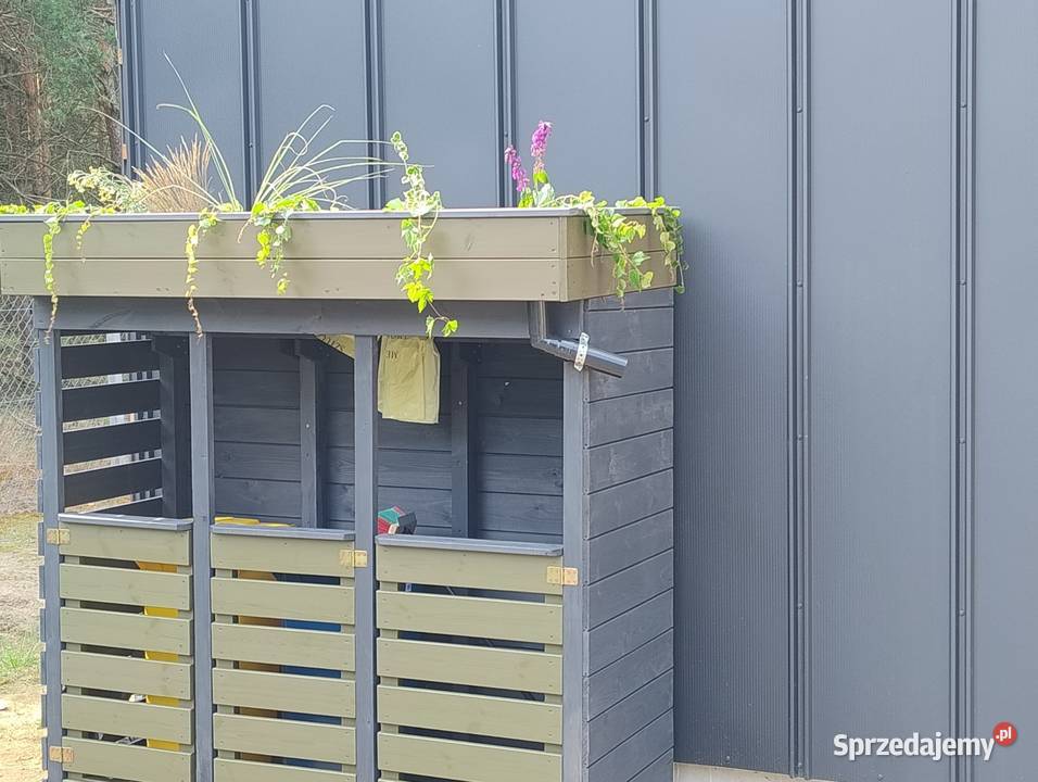 Wiata śmietnikowa osłana na kosze wielkopolskie Kawnice
