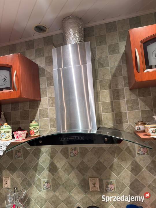 Okap kuchenny szkło stal nierdzewna Zgierz
