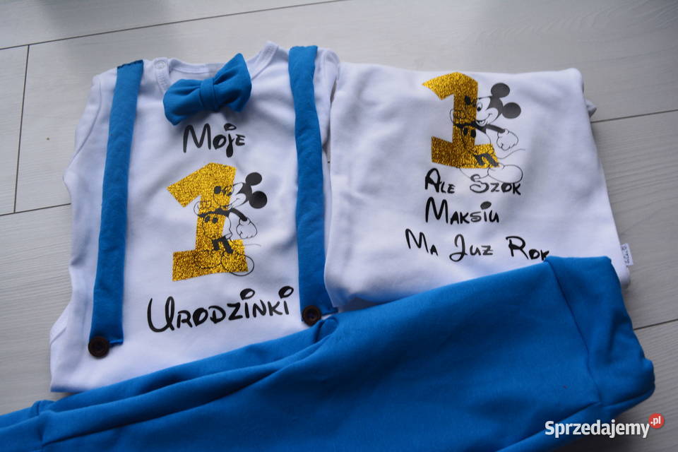 Komplet na roczek chłopiec urodziny 12m+ Waćmierz sprzedam