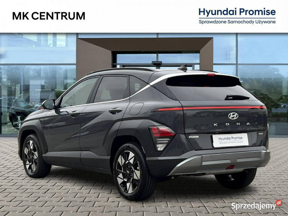 Hyundai Kona 16 GDI 141 HEV Platinum DCT Perłowy czujnik zmierzchu Hyundai łódzkie Piotrków Trybunalski