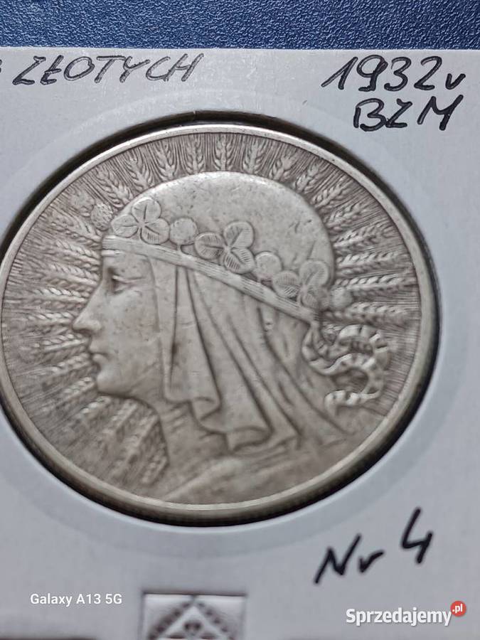 10 złotych Głowa Kobiety 1932 r 4bez znaku Konin
