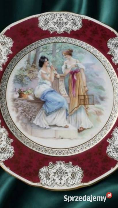 Patera secesja Bohemia Czechoslovakia RGK Rudolf Pabianice