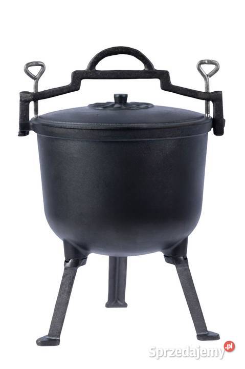 Kociołek myśliwski żeliwny garnek węgierski na