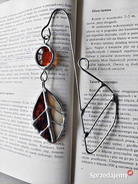 zakładka do książki barwy jesieni czekolada