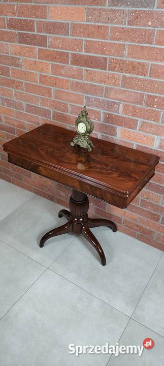 Piękny stolik karciany biedermeier antyk Łagów
