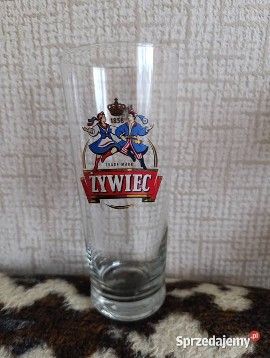 Szklanka 05 l na piwo Żywiec kwiatek liściasty