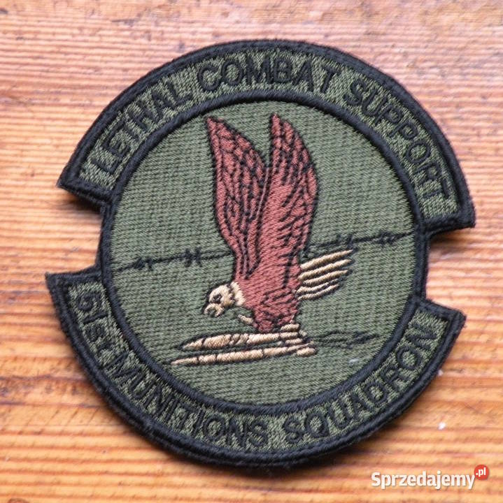 Naszywka velcro Us Army 51 Munitions Squadron Antyki, Sztuka, Kolekcje sprzedam