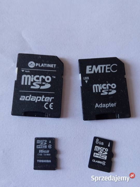 Karta microSD adapter Toshiba platinet 8GB 16 GB Turobin