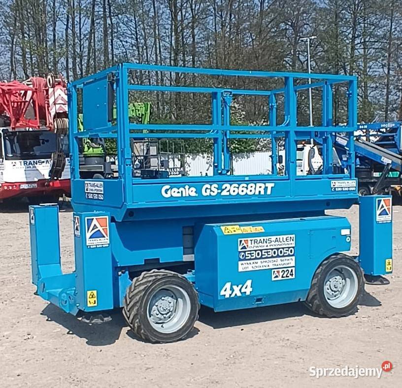 Podnośnik nożycowy GENIE GS 2668 RT 224 podest Jasło