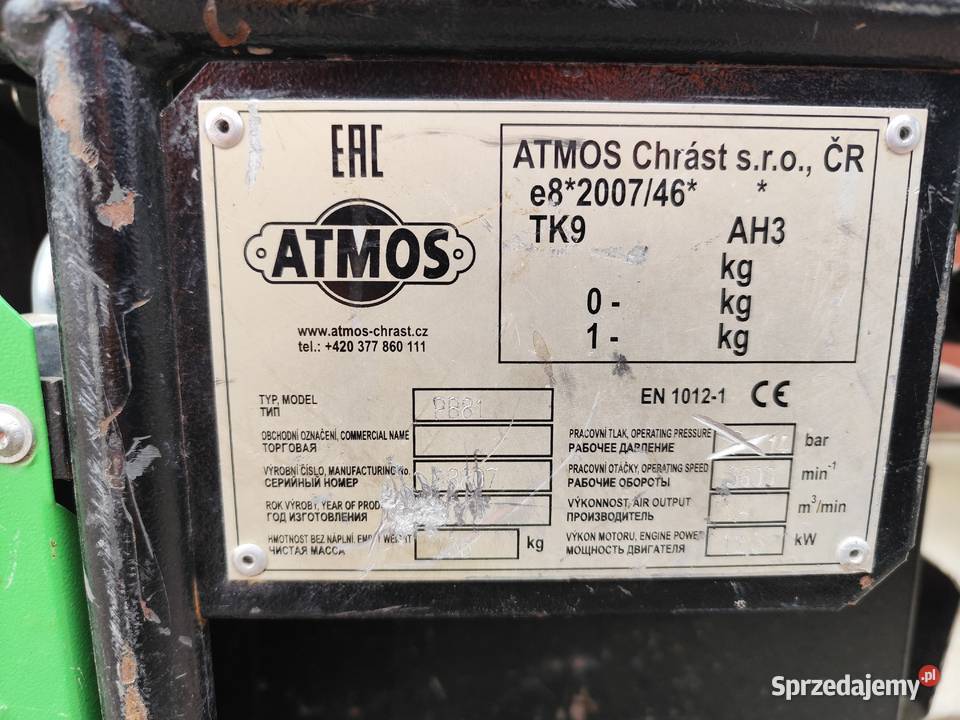 Kompresor Atmos PB 81 plus kretprzecisk 50 mm podkarpackie Rzeszów