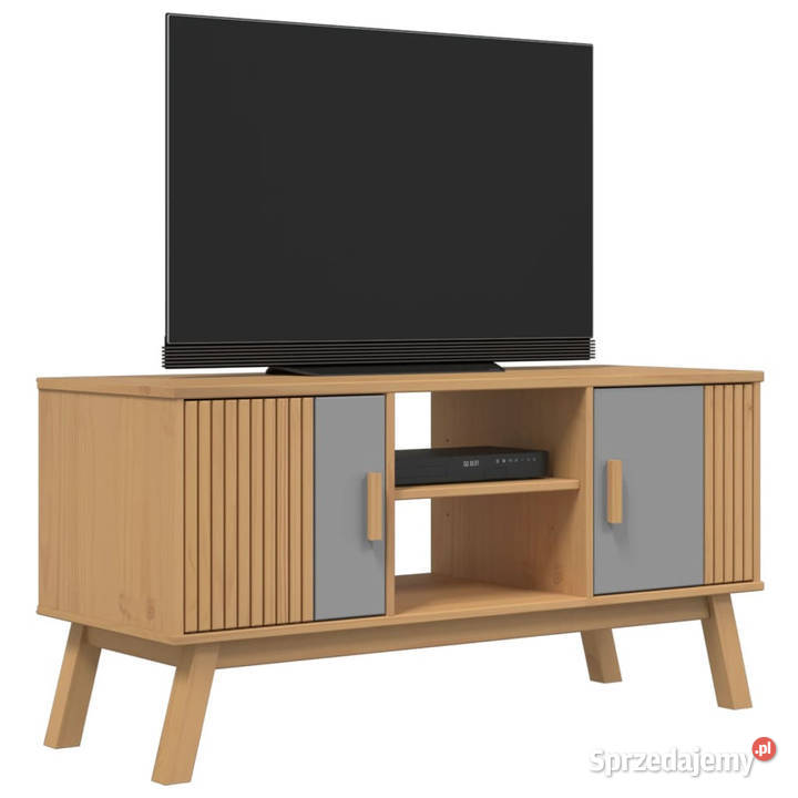 Szafka RTV OLDEN szarobrązowa 114x43x57 drewno Warszawa sprzedam