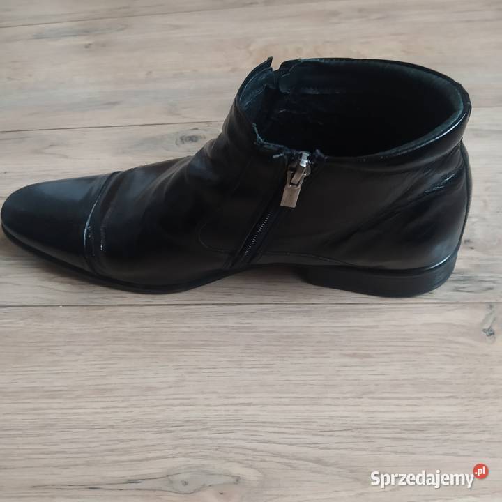 Skórzane buty kostkę Conhpol Pozostałe