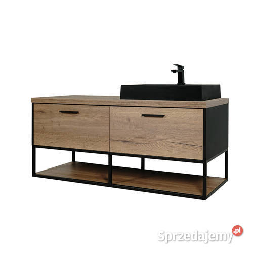 Szafka pod umywalkę 1402s z blatem wisząca loft Biłgoraj