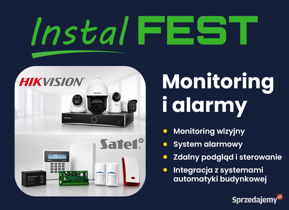 Monitoring i alarmy montaż kamer systemów Elektronika śląskie Chorzów