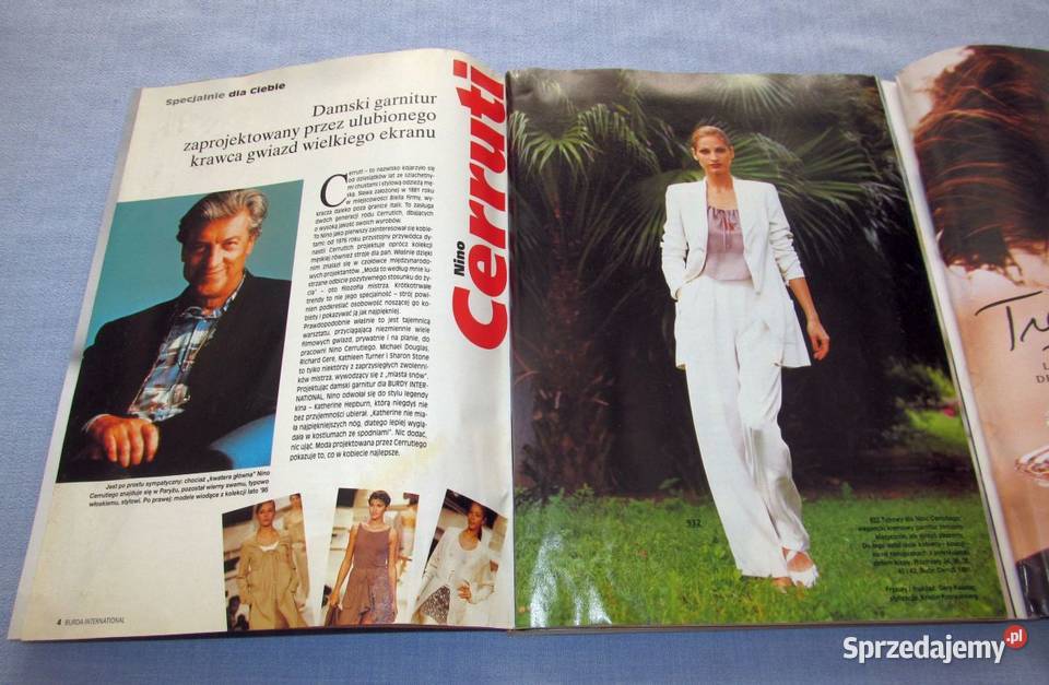 Burda International Wiosna 1995 moda szycie Rok wydania 1995 Skępe