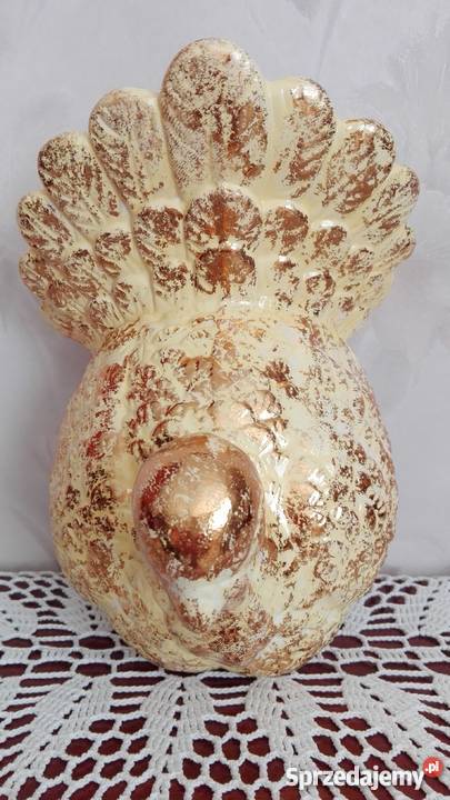 Indyk ptak figura z porcelany podlaskie