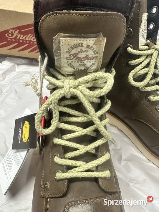 Indian motorcycle buty 43 nowe orginalne skóra Buty motocyklowe Łódź