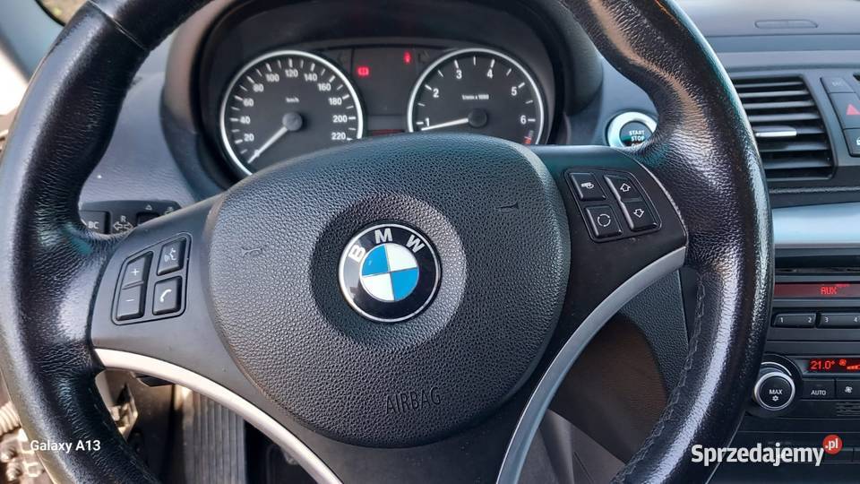 BMW 116i 2007 czarne komplet opon zimowych Radziszów