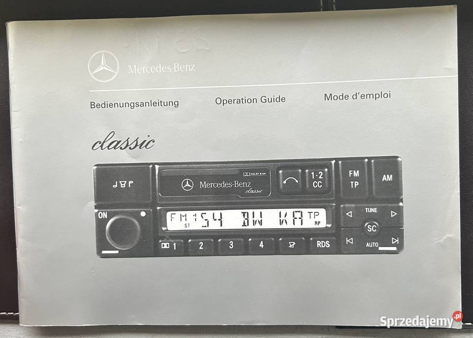 Instrukcje obsługi Mercedes W124