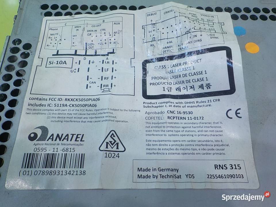 VW SHARAN II 20 TDI AUT 12r 5D radio CD Radioodtwarzacze Suków