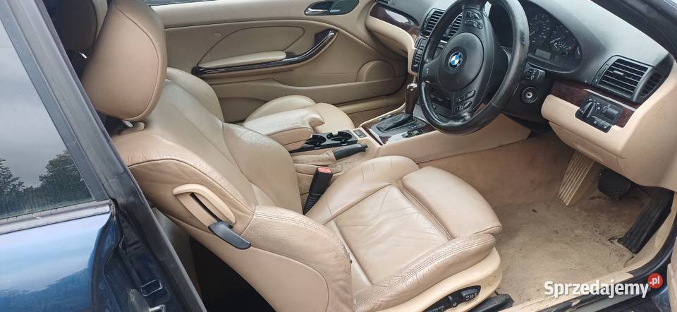 BMW E46 COUPE SKÓRA FOTELE KANAPA BOCZKI MPAKIET Łódź