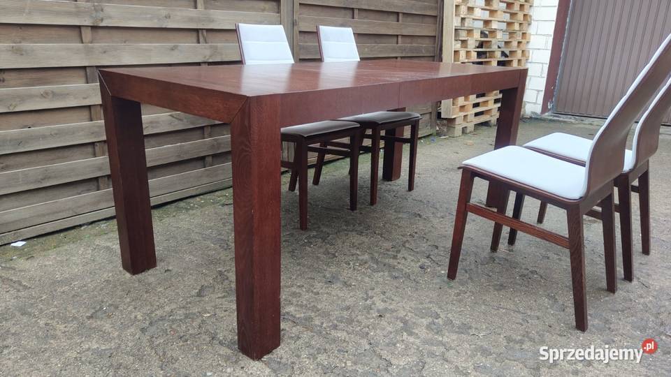 Komplet Paged stół rozkładany Cuba 4 krzesła Warszawa
