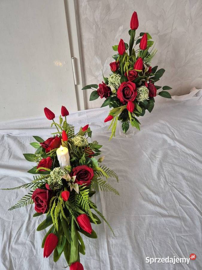Kompozycja stroik na cmentarz Komplet wielkopolskie Pleszew