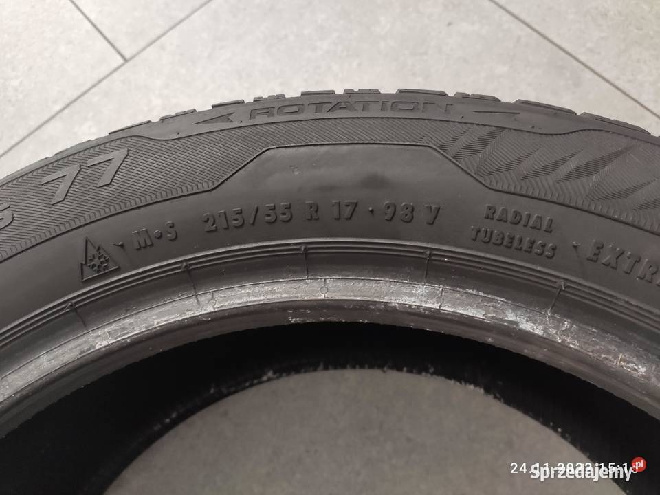Opony zimowe 215x55xR17 98V UNIROYAL 4 mazowieckie Warszawa sprzedam