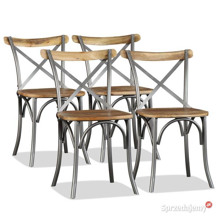 vidaXL Krzesła do jadalni 4 lite drewno mango Warszawa