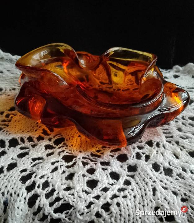 Popielniczka Huta szkła Ząbkowice Nakło nad Notecią