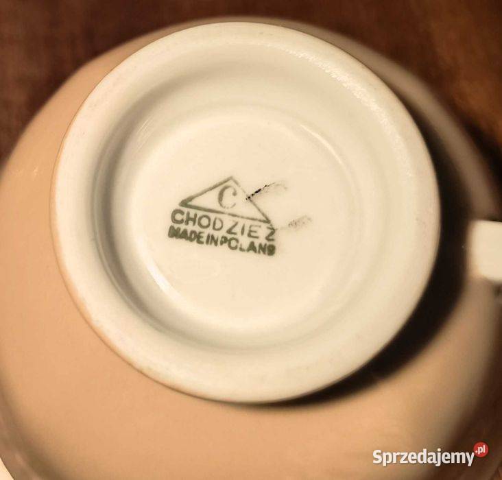 Kolekcjonerski komplet kawowy Chodzież vintage Łęczyca