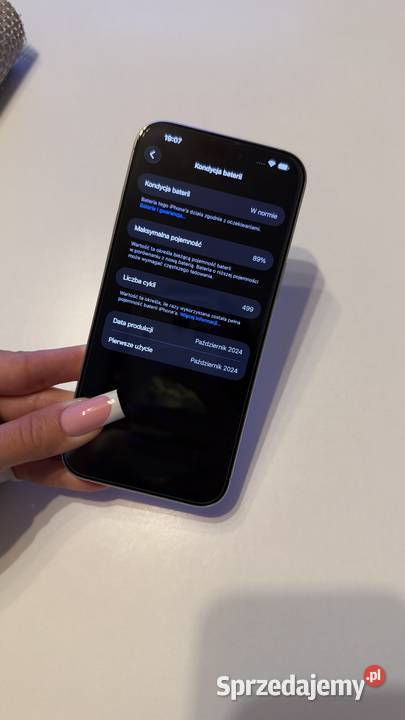 iPhone 16 pro 256GB stan Biały Tytan 89 bateria Żywiec