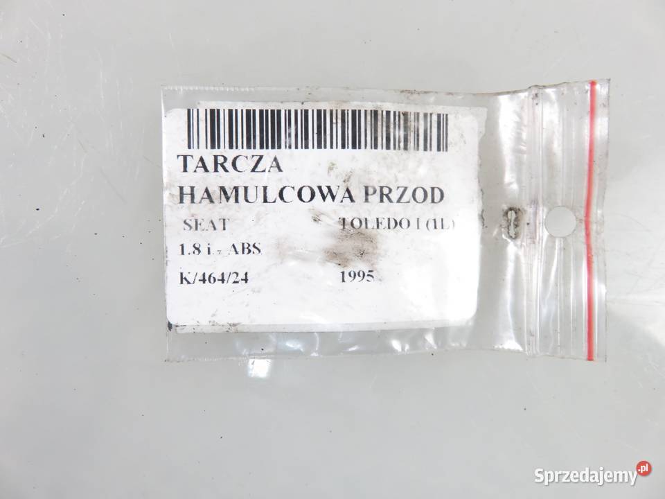 TARCZE HAMULCOWE PRZÓD SEAT TOLEDO I 18 B