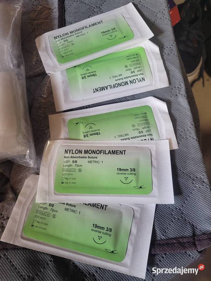 Nić chirurg Nylonowa nowa