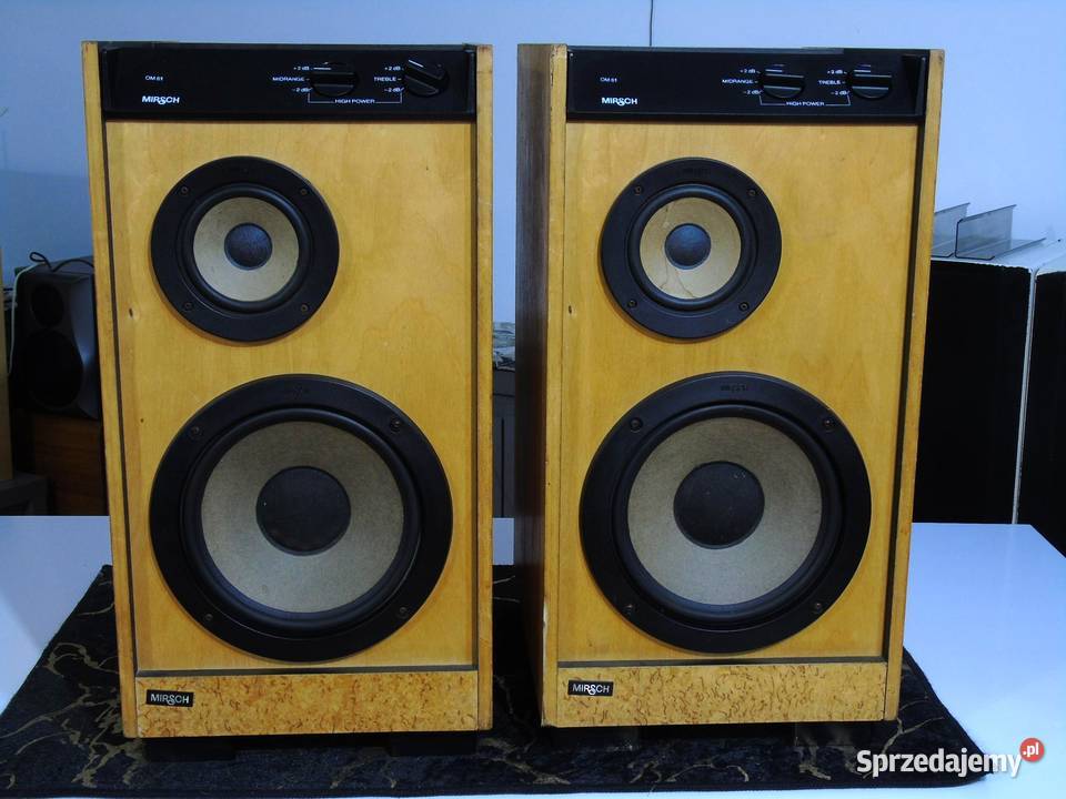 Kolumny Mirsch OM 61 świetne stereo Vintage Słuchawki i głośniki Jasło
