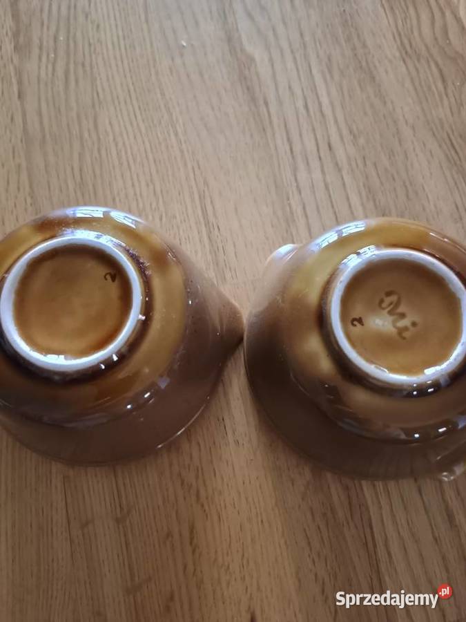 Ceramiczne miseczki sztuk 2 Sztuka współczesna Bytom Odrzański
