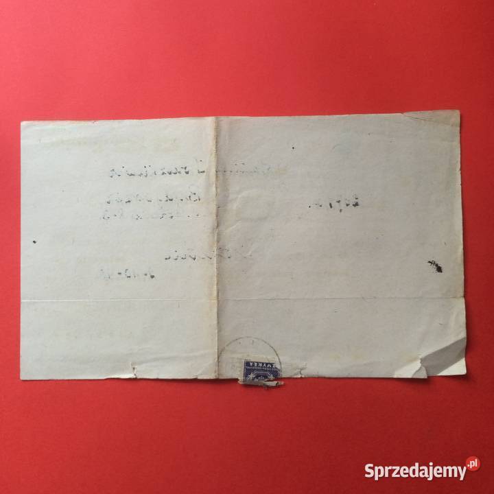 1690 Pismo W Sprawie Ewakuacji Osób Z Szczecin sprzedam