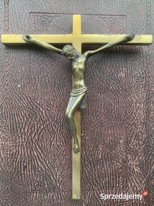 Krzyż na ścianę Mosiężny łódzkie Łowicz